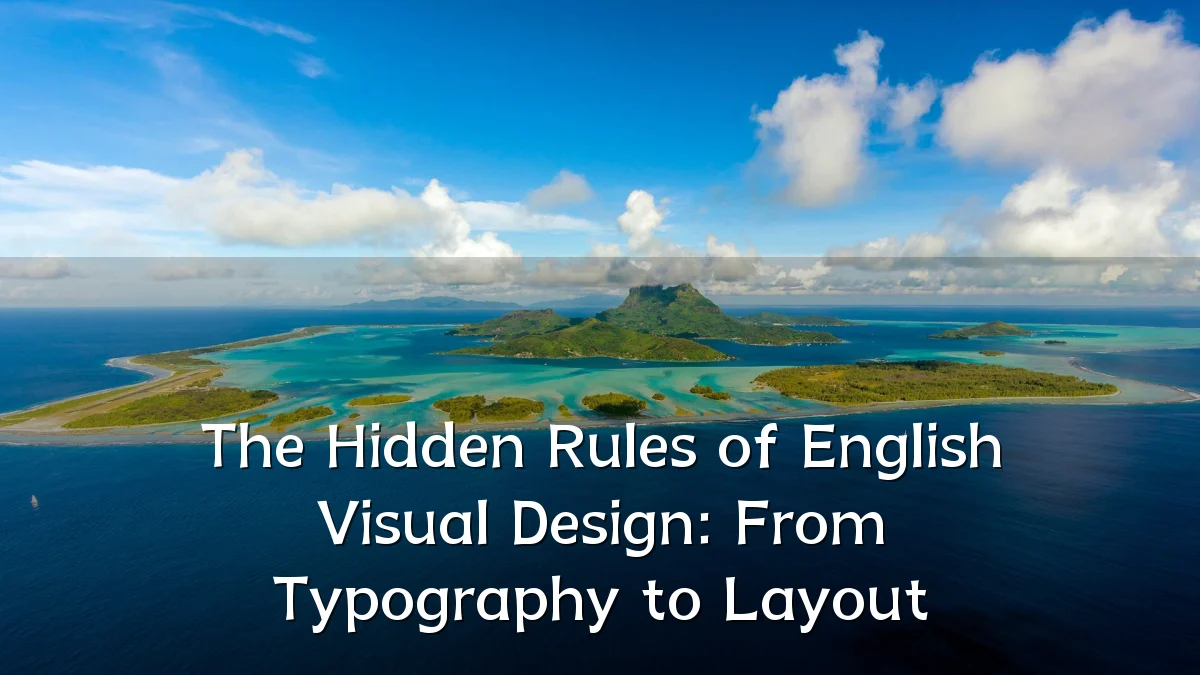 The Hidden Rules of English Visual Design: From Typography to Layout