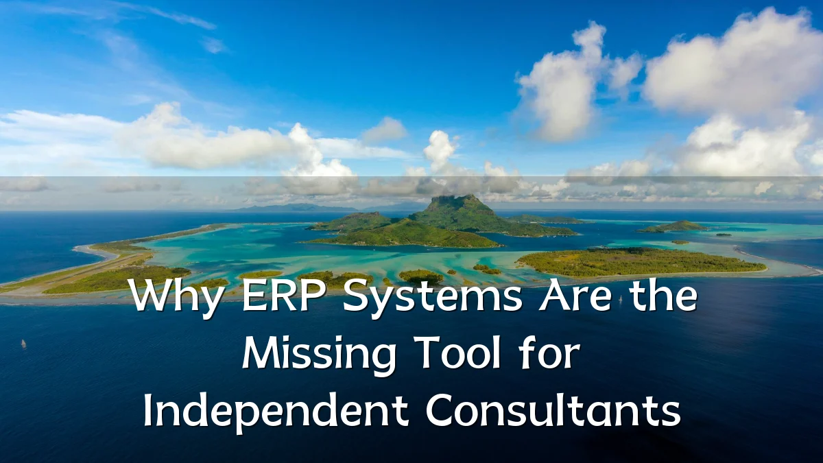 Why ERP Systems Are the Missing Tool for Independent Consultants