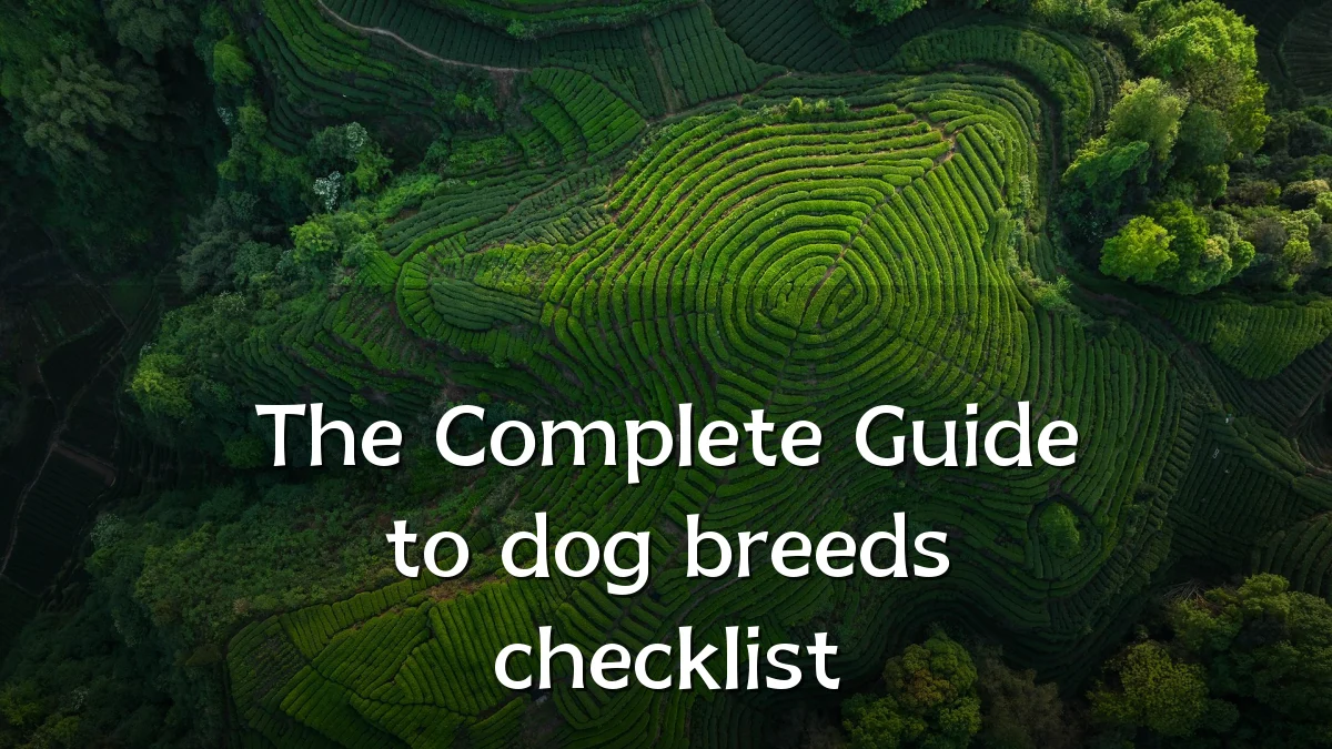 The Complete Guide to dog breeds checklist