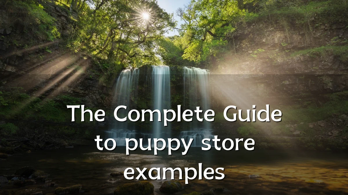The Complete Guide to puppy store examples