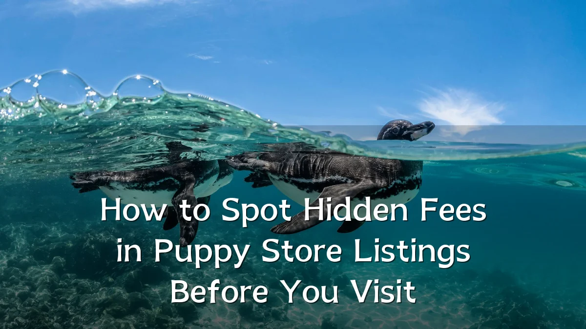 How to Spot Hidden Fees in Puppy Store Listings Before You Visit