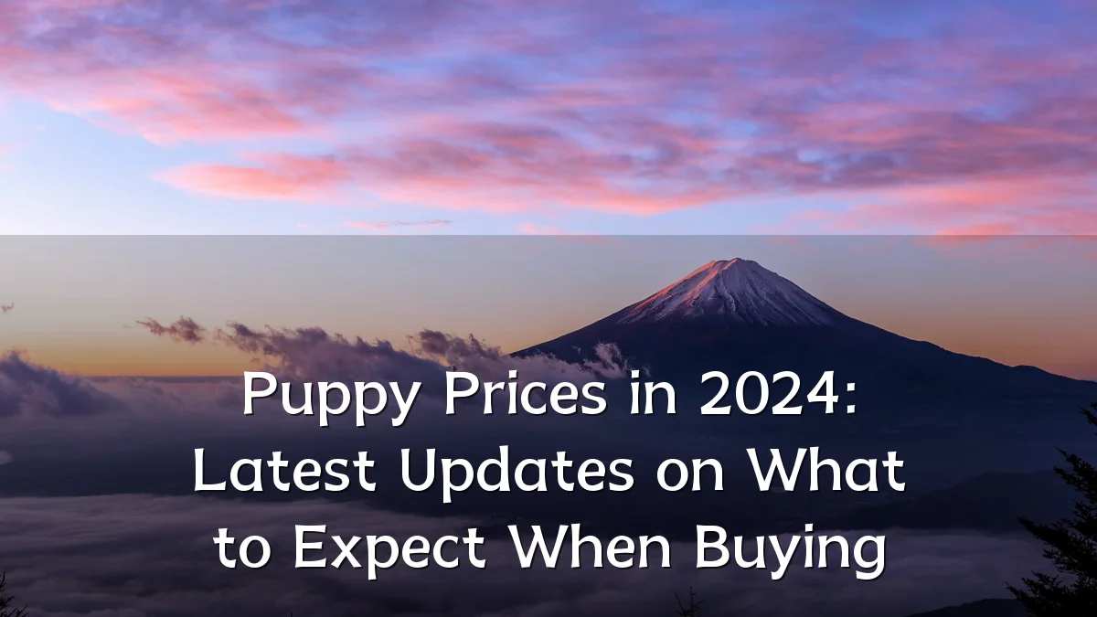 Puppy Prices in 2024: Latest Updates on What to Expect When Buying