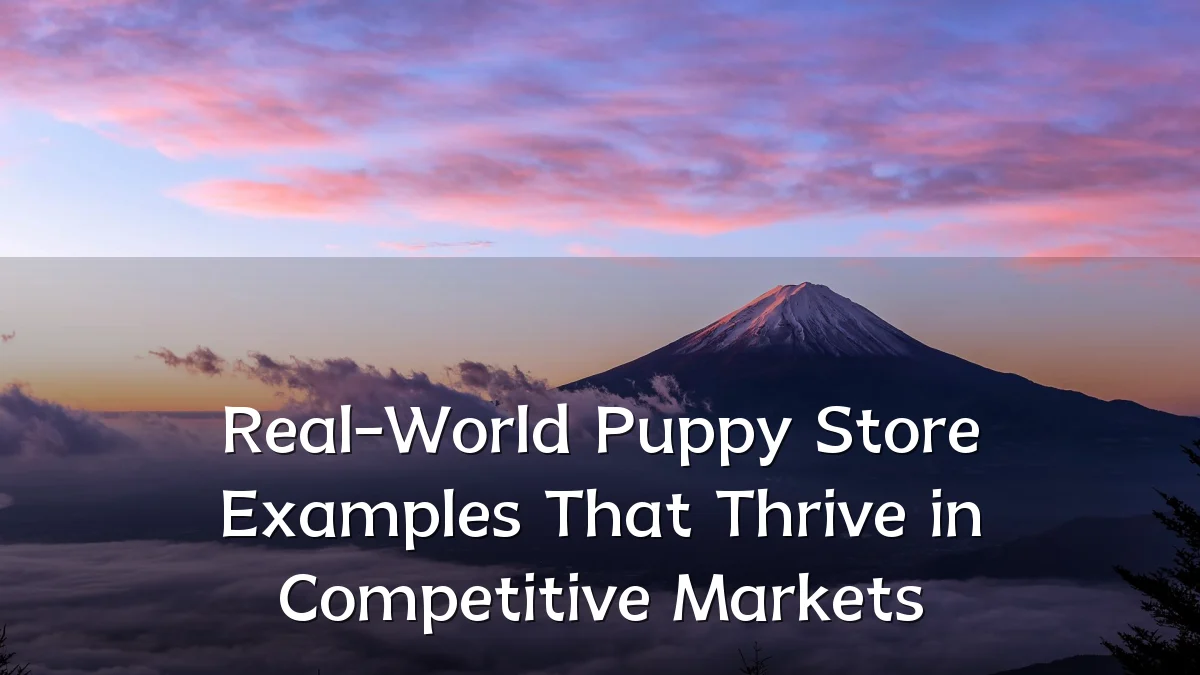 Real-World Puppy Store Examples That Thrive in Competitive Markets