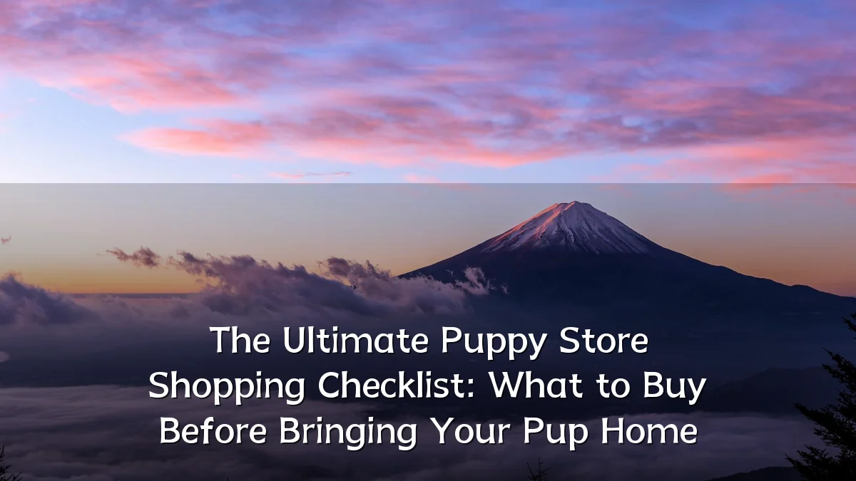 The Ultimate Puppy Store Shopping Checklist: What to Buy Before Bringing Your Pup Home
