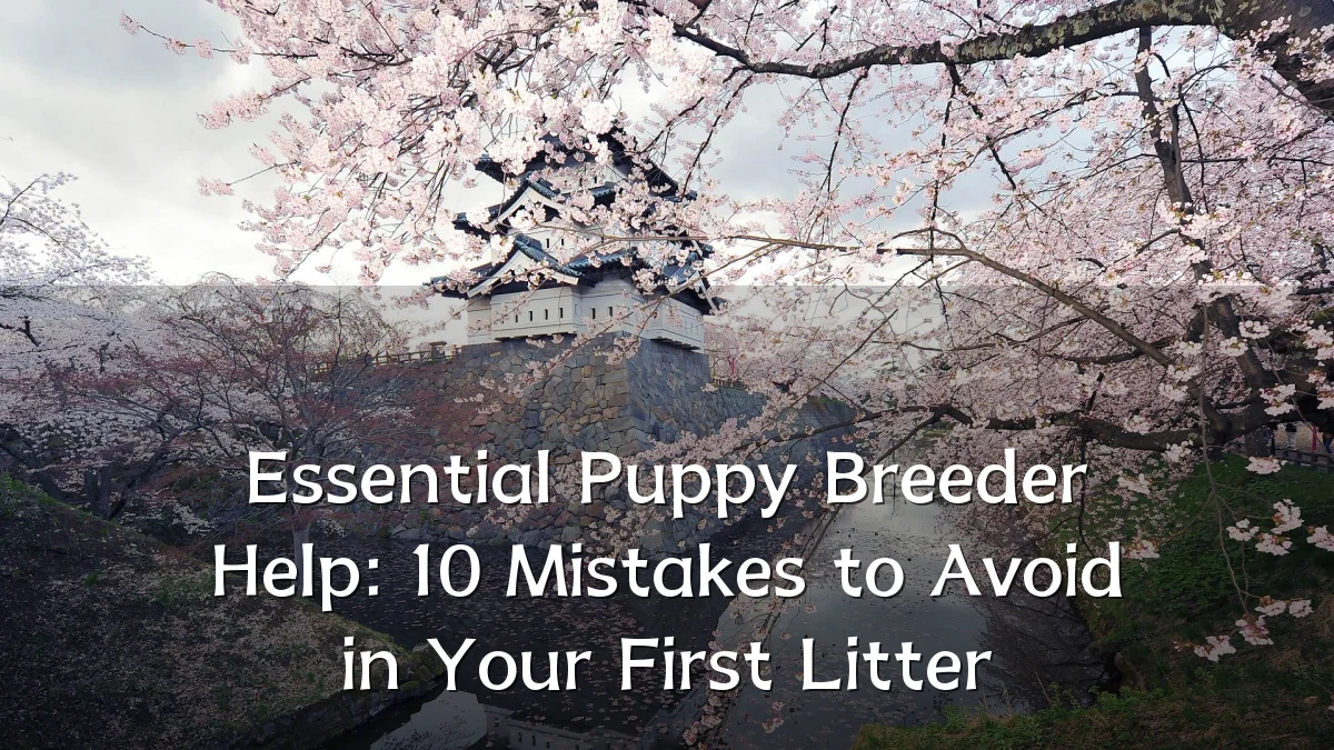 Essential Puppy Breeder Help: 10 Mistakes to Avoid in Your First Litter