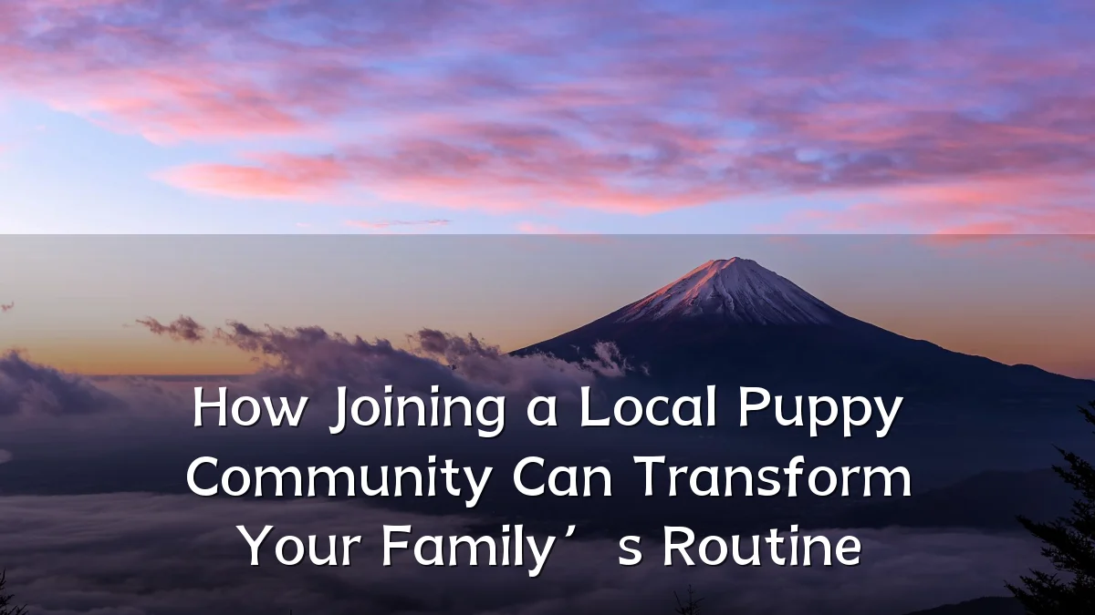 How Joining a Local Puppy Community Can Transform Your Family’s Routine