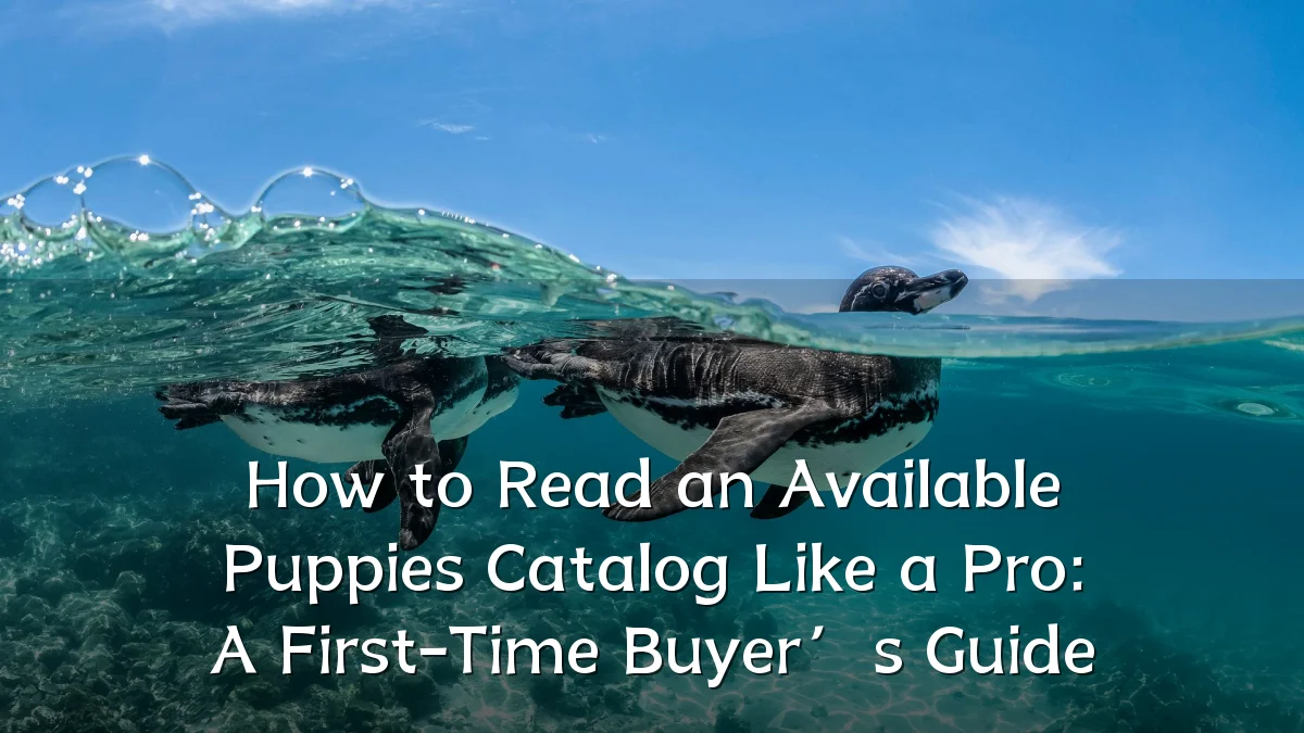 How to Read an Available Puppies Catalog Like a Pro: A First-Time Buyer’s Guide