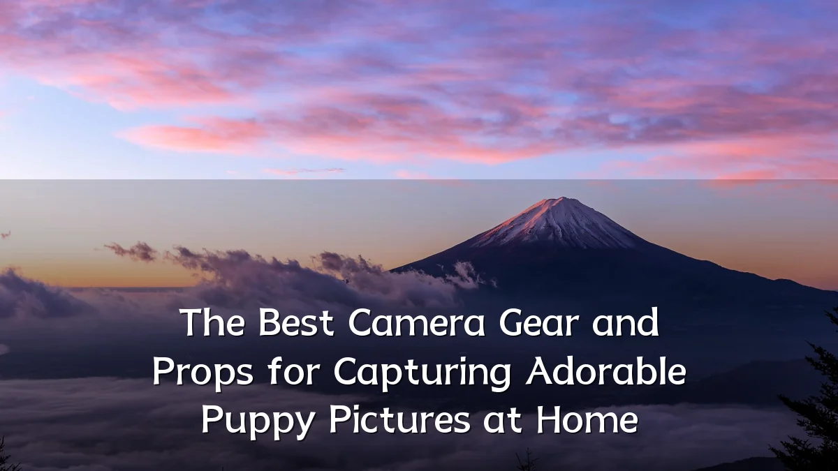 The Best Camera Gear and Props for Capturing Adorable Puppy Pictures at Home