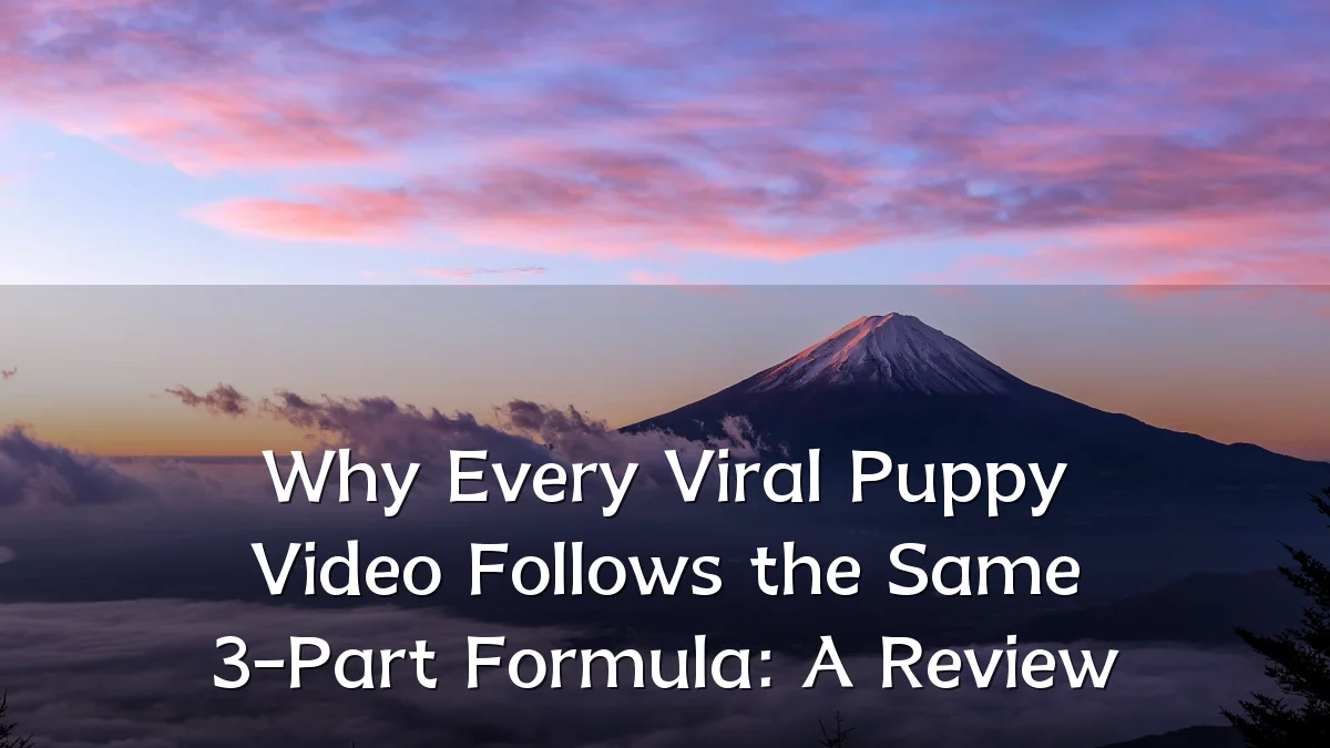 Why Every Viral Puppy Video Follows the Same 3-Part Formula: A Review